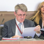 16 October 2019 The member of the National Assembly delegation to the IPU Prof. Dr Zarko Obradovic at the open session of the Committee to Promote Respect for International Humanitarian Law